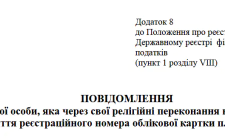 Повідомлення про відмову від ІПН
